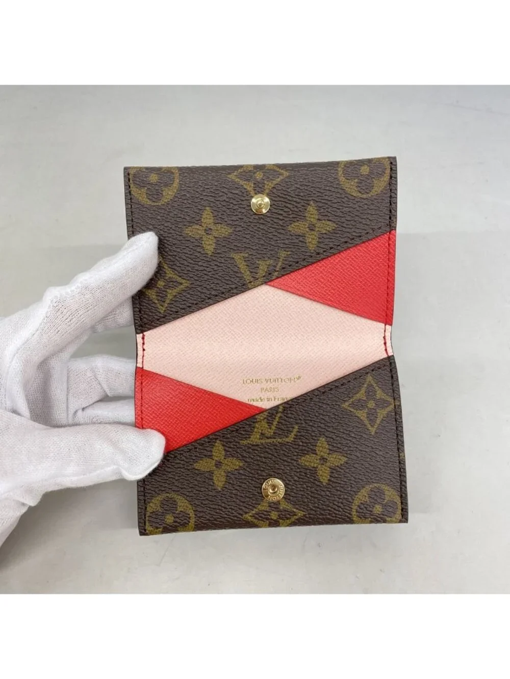 Louis Vuitton Card Case Monogram Slim Rose Pearl